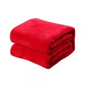 플란넬 담요 레드/두꺼운/부드러운/이불/항공/겨울/대형/아기/미니/방한/용품/애기/무릎/얇은담요