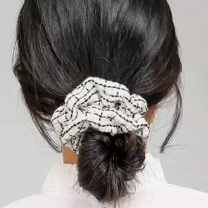 [콩심팥심]트위드 곱창밴드 헤어곱창 여성머리끈 헤어악세사리