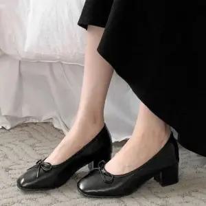 ONM 리본장식 메리제인 미들힐 여성 슈즈 5FW