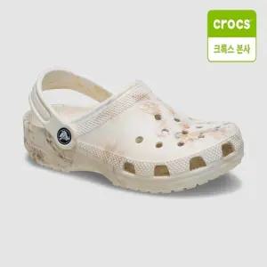 [크록스 본사] 클래식 워터컬러 마블 클로그 키즈 본 스월 211602-2LG