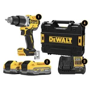 디월트 DCD806S2T 20V XR 컴팩트 드릴 드라이버 파워스택 3.5Ah 배터리 2개