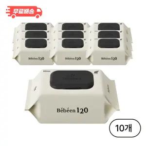 베베앙 120 대용량 물티슈, 50g, 120매, 10개