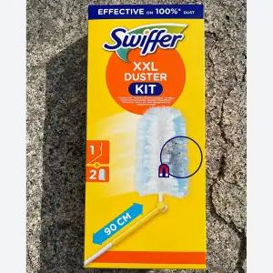 스위퍼 헤비듀티 더스터 흡착 청소포 세트 180 먼지떨이 털이 90cm롱핸들 1개 리필2매