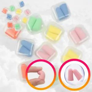 수면 귀마개 10개 소음방지 이어플러그 케이스포함 5컬러 랜덤발송