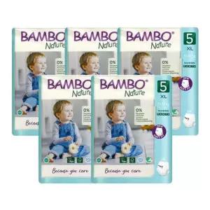 밤보네이처 밤보그린 기저귀 팬티형 5단계 특대형 공용 19매입X5개