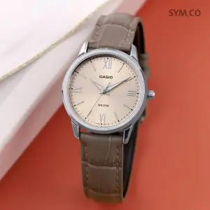 [카시오] LTP-1303LL-7A 레트로 심플 아날로그 정장 여자 가죽 시계 c