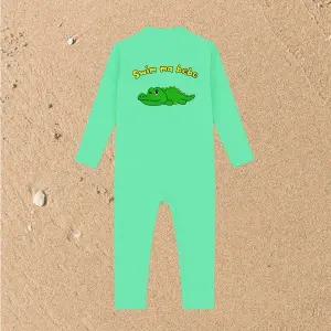 [스윔마베베]정글 벨 래쉬가드 모자세트