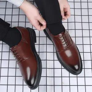 [모로엠] 빅사이즈 남성 심플 클래식 구두 DMC-SE-QDD372