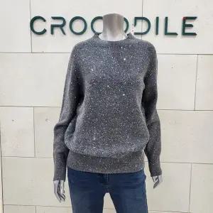 [크로커다일레이디]스팽글 반짝이 니트CLFSSW001-GY_BP
