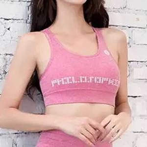 [콩심팥심]여자 요가 상의 브라탑 캡내장 필라테스 헬스 나시 필라테스긴팔