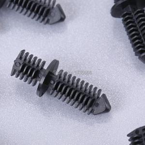 블랙 더블 엔드 크리스마스 트리 리테이너 클립 자동차 보트 트럭용 11/32 인치 스템 50 개 개