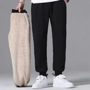 겨울츄리닝 기모바지 양모 벨벳 조커바지 조거팬츠
