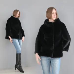 38FAUX FUR 밍크반차이나자켓