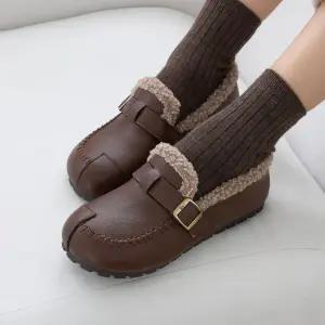 티콘 경량 모카신 털단화 1.5cm