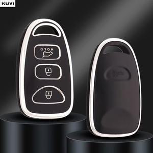 기아 세라토 2 2008 포르테 소울 리모컨 케이스용 3+1 버튼 TPU 자동차 키 커버 현대 쏘나타 산타페 투싼 J