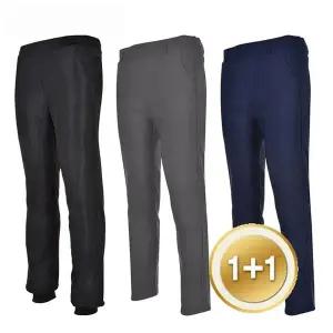 [EXR][1+1] 홈쇼핑 히트 겨울 남성 허리밴드 기모바지 (블랙 패딩스판 네이비,그레이본딩스판)