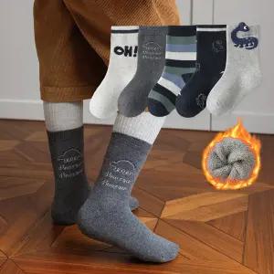 [아동양말] 통파일 NL12디노타임(5족) 아동 주니어 초등 방한양말