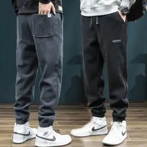 매일잇템 글로벌S 남성 캐주얼 외출 코듀로이 허리 밴딩 조거 기모 바지