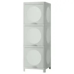 [롯데백화점]이케아 이케아 IVOSJON 이뵈셴 도어수납장 33x34x99cm/3단서랍장