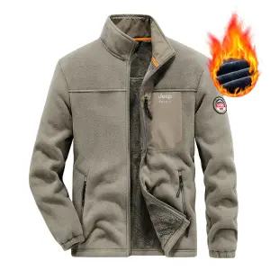 JEEP SPIRIT 남자 후리스 집업 폴라폴리스 보아털 겨울 자켓