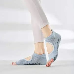 4컬러 오픈토 토삭스 논슬립 요가용품 필라테스양말 등산양말