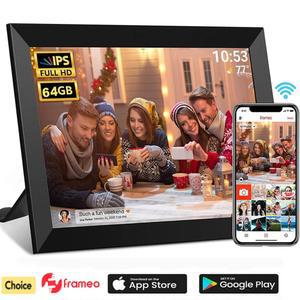 Frameo 디지털 사진 프레임 10 1인치 32GB/64GB 스마트 WiFi 1280x800 IPS HD 터치 스크린 벽걸이형
