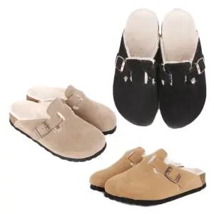 [굿야드] 따뜻한 털신 실내화 남자 겨울 블로퍼 뮬신발 슬리퍼