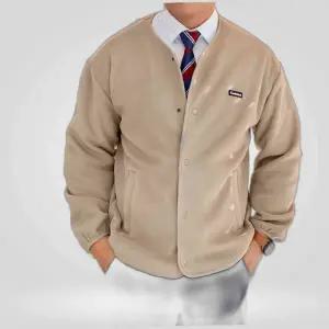 남성 라운드 플리스 보아털 이너점퍼 플리스자켓 사무용가디건 사무실점퍼 이너자켓_WSJ201