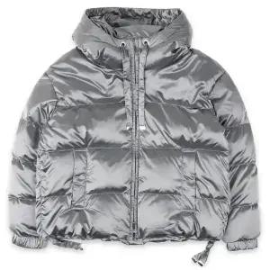 디몬트 막스마라 여성 크로셰 후드 패딩 자켓(실버) 2529486165600 001