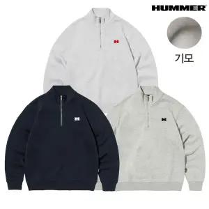 [험머] 공용 H로고 하프 집업 맨투맨 티셔츠 HB3SW1303M