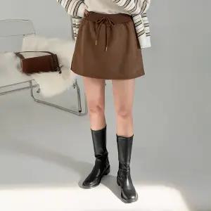 [에이와비] #AWABMADE:_스웨이드랩스커트 -치마바지/바지안감/2color