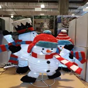 코스트코 크리스마스 장식 LED 팝업 눈사람 가족 3개 세트 마켓송지2511