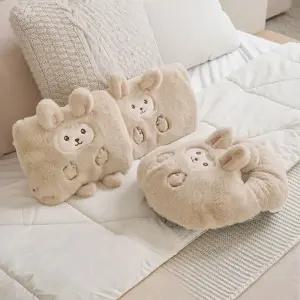 한양 토끼 온수 찜질기 2세대 찜질팩 베이지