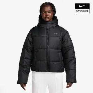 나이키 스포츠웨어 클래식 패딩 여성 써마 핏 루즈 후드 자켓 FZ5900-010 742311