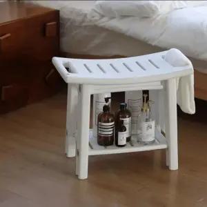 욕실방수의자 욕실의자 목욕의자 스툴 샤워 화이트