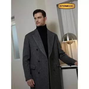 [하프클럽/인터메조]피크드 더블 울코트 2종택1