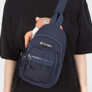 미니 슬링백 가벼운 미니멀 남녀공용 경량 슬링백 크로스 포켓 메쉬 여행 크로스바디 데일리 여성 가방