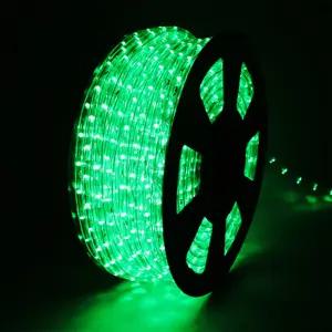 퍼스트 LED 원형 논네온 (2P) 녹색 50M 로프라이트 줄네온 장식조명