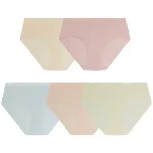 [수아팜] 주니어 여아 소프트 멜란지 팬티 5매