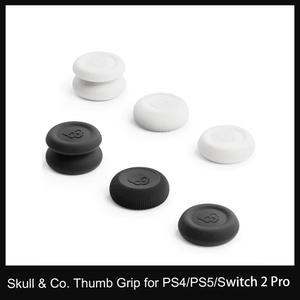 스컬앤코 엄지 그립 2 조이스틱 캡 FPS 게임 PS5 스위치 PS4 프로 패드 용 개/갑) 썸 컨트롤러 스틱 세트 커버 CQC (6