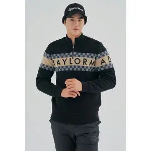 [하프클럽/테일러메이드]남성 메리노 울 구스 다운 하이브리드 반집업 니트 TMSHM4124-199