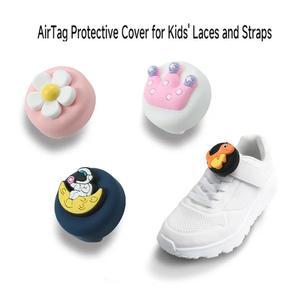 케이스 액세서리 아이 방수 GPS 실리콘 신발 홀더 트래커 및 유아용 AirTag 끈 끈을위한 스트랩을위한