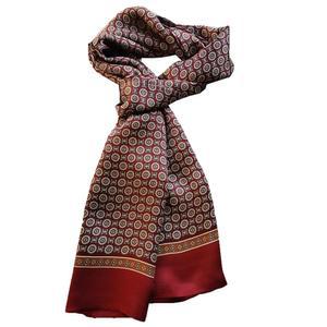 쉬유자우 남성용 실크 스카프 더블 레이어 패션 넥커치프 포멀 캐주얼