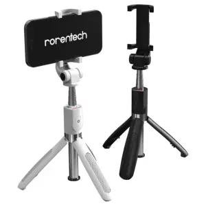 로랜텍 셀카봉 경량 삼각대 리모컨 블루투스 셀카봉 블랙 M