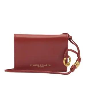 지아니끼아리니 가죽 리스 스트랩 카드지갑 PF5039NA WALLETS 14515 RUBY RED