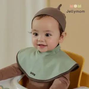 [젤리맘] 아기 양면 넥워머 턱받이 순면 유아 스카프빕 국내생산