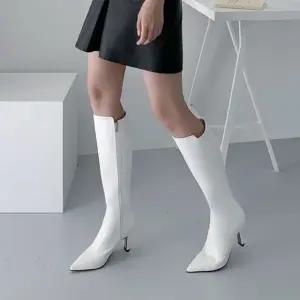 여성 스틸레토 하이힐 롱부츠 부츠 니하이부츠