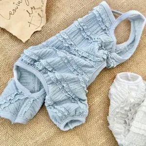 강아지 레이스 나시 올인원 2XL 1P 시원한 점프슈트 WFHVY98