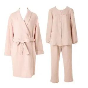 [갤러리아] 와코루 가볍고 보온성좋은 삼중직 자가드 여자잠옷+로브가운 WPA5486W WRB5486W