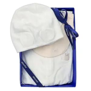 [갤러리아] (압소바말띠출산,백일,우주복세트)베어디모달우주복+신생모2종세트(A11-10605SET)